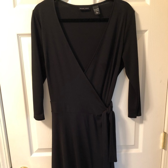 New York & Company Dresses & Skirts - New York & Company Black Wrap Dress size: L